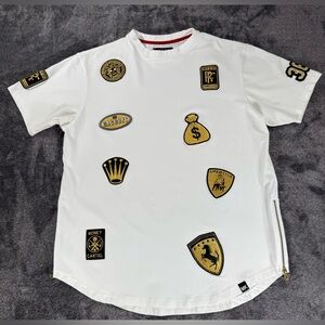 Makobi white short sleeve shirt men’s size 2X-Read Listing